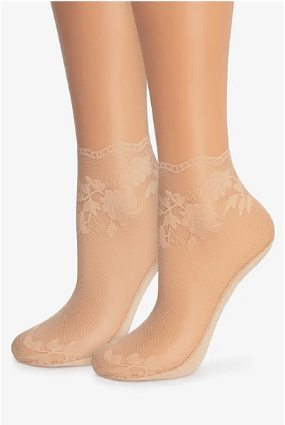 Мереживні капронові шкарпетки